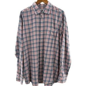 Peter Miller Men’s 100% Cotton Plaid Long Sleeve Lightweight Shirt 2024 Size XL